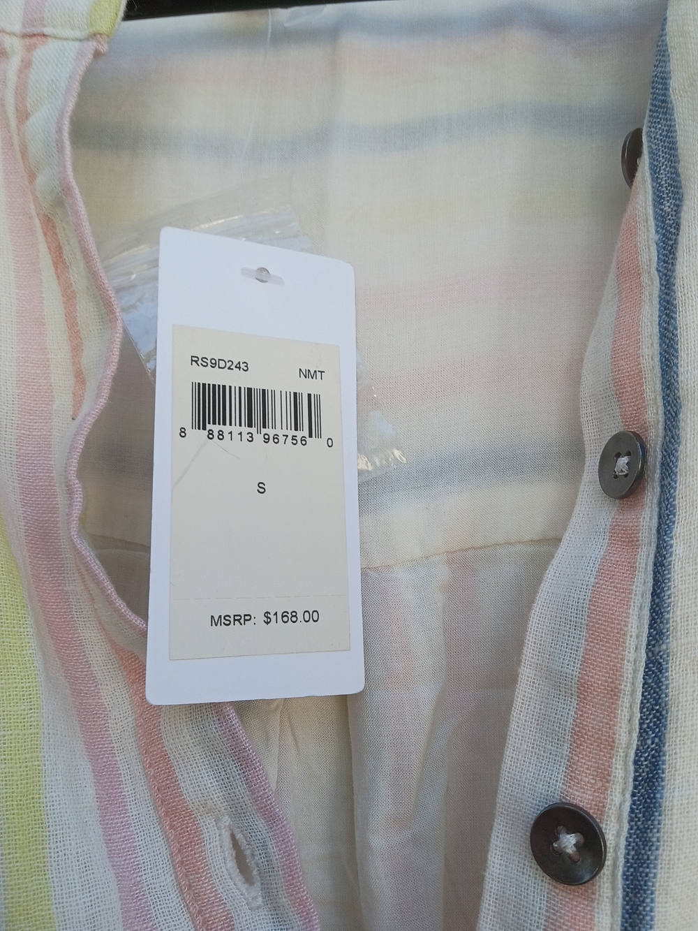 Splendid Pastel Stripe Sleeveless Midi Dress with Braided Belt - Picture 3 of 8